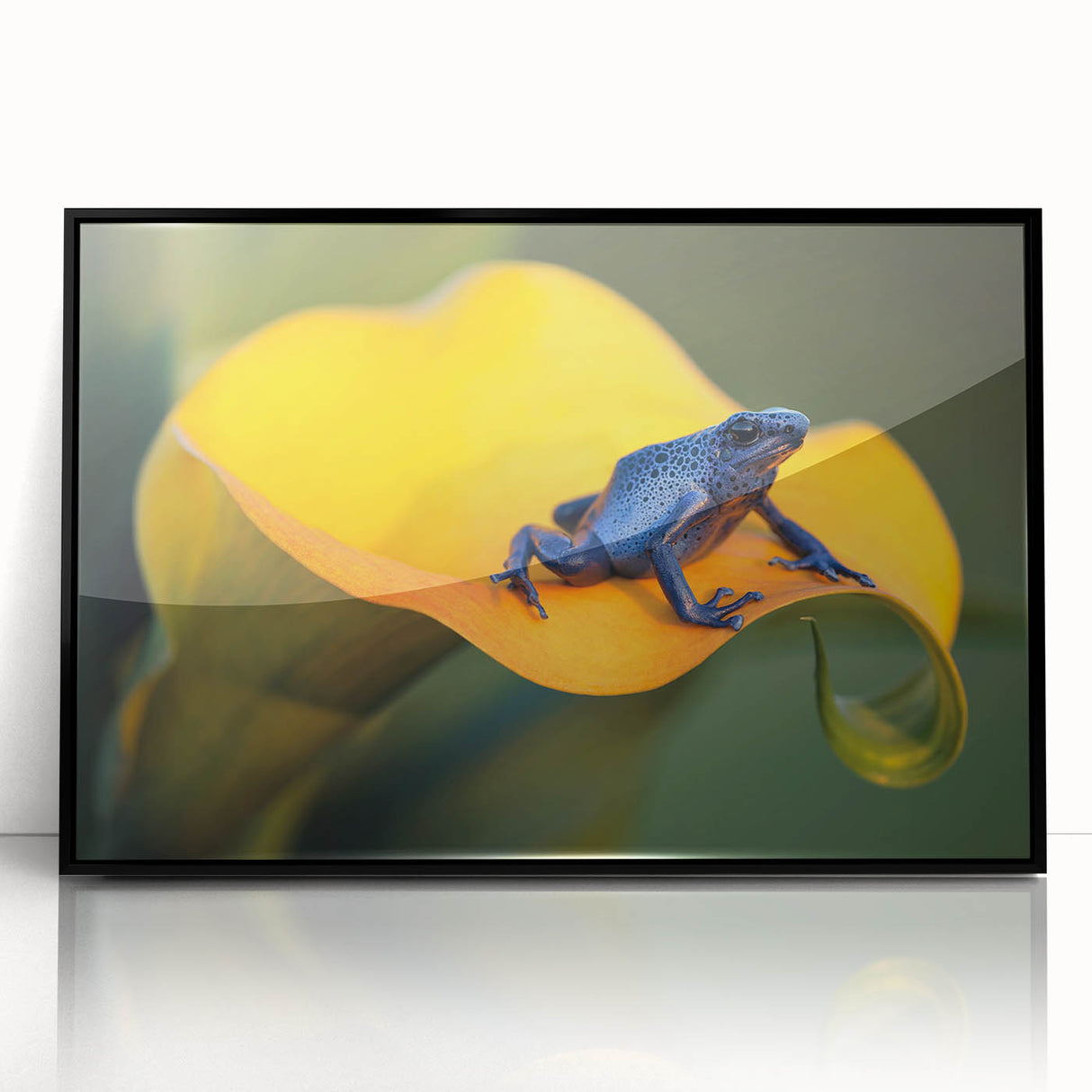 Large abstract wall art of a Costa Rican landscape in muted earth tones on a framed acrylic.