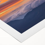 Art deco poster featuring a serene El Salvador landscape in muted green and blue tones, printed on rolled canvas.