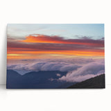 Black and white photograph of El Salvador scenery on stretched canvas.