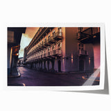 Panama scenery wall art featuring lush green landscapes and vibrant blue skies, printed on rolled canvas.