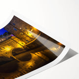 Extra large wall art featuring line art flowers in muted earth tones on a rolled print, suitable for large living room decor.