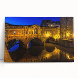 Black and white photograph of Bath, England on large stretched canvas, suitable as kitchen wall art.