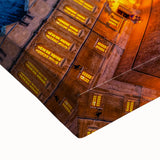 Black and white landscape art painting of Oxford on stretched canvas, ideal for bedroom wall decor.