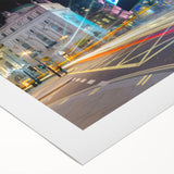 Art deco poster of Piccadilly, England, in muted colors on rolled canvas, suitable for dining room wall art.