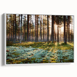 Vintage poster art of a European Estonia scenery on framed canvas, featuring colorful art in extra large size.