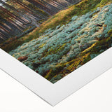 Art deco poster of an Estonian cityscape in muted gray and blue tones on rolled canvas, ideal for dining room wall art.