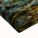 Black and white landscape art painting of a European scenery on stretched canvas, suitable for bedroom wall decor.