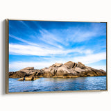 Framed canvas featuring a vintage landscape painting of Corsica in muted gold and black tones, ideal for bedroom decor.