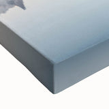 Black and white landscape art painting of the French Alps on large stretched canvas, suitable for bedroom wall art.