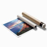 Extra large rolled print of a floral art scene in Nice, France, in muted colors, suitable for classy bathroom wall art.