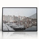 Large abstract wall art depicting Normandy scenery in muted earth tones on a framed acrylic.