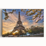Black and white acrylic print of Paris skyline, ideal for kitchen wall art or bedroom ambiance.