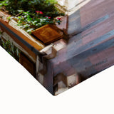 Black and white landscape art painting of Provence on stretched canvas, ideal for bedroom wall decor.