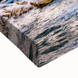 Black and white landscape art painting of the Versailles gardens on stretched canvas, ideal for bedroom wall art.