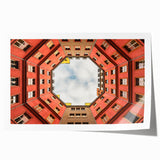 Extra large rolled print of Berlin scenery with vibrant green and blue tones, ideal for art wall dining room.