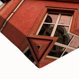 Black and white landscape art painting of Berlin on stretched canvas, ideal for bedroom wall decor.