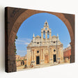 Large canvas print of a scenic Crete landscape in muted earth tones, ideal for kitchen wall art.