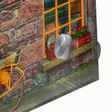 Acrylic print of a large abstract Irish landscape in earthy tones, ideal for dining room art.