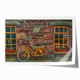 Extra large rolled print of a serene Irish landscape with lush greenery and floral elements, ideal for art wall dining room.