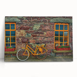 Black and white photo of a scenic Irish landscape on stretched canvas, suitable for kitchen wall art.