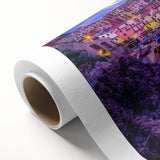 Art Deco poster of Cinque Terre with pastel shades on rolled canvas, ideal for nursery wall art.