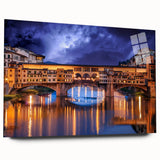 Acrylic print of Florence scenery with muted earth tones, ideal for bedroom or dining room art.