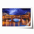 Rolled print of Florence scenery with soft pastel colors on canvas, suitable for art wall dining room.