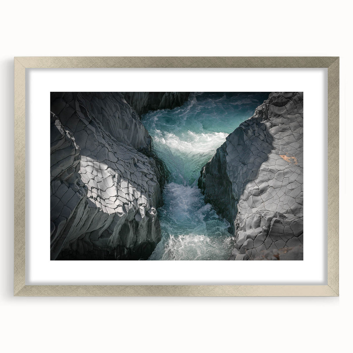 Extra large wall art depicting abstract Mount Etna in muted earth tones on a textured canvas, suitable for living room decor.