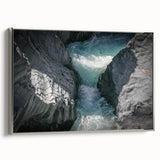 Framed canvas of Mount Etna in vibrant, colorful hues, ideal for adding a vintage touch to any room.