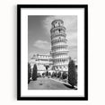 Extra large framed abstract print of colorful, textured art depicting a stylized European scenery.