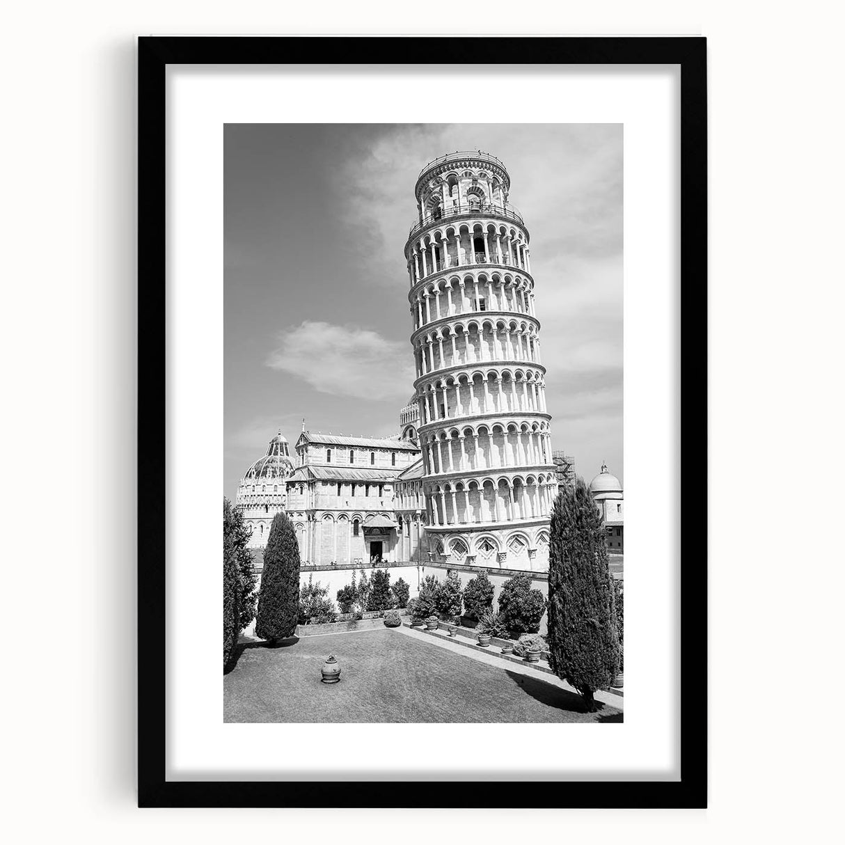 Extra large framed abstract print of colorful, textured art depicting a stylized European scenery.
