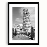 Extra large framed abstract print of colorful, textured art depicting a stylized European scenery.