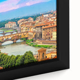 Textured black wall art of Tuscany scenery in vibrant colors on extra large framed canvas, ideal for living room decor.