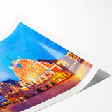 Extra large rolled print featuring line art flowers in monochrome, ideal for large living room wall art.