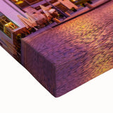 Large art of a black and white landscape painting of a Latvian scenery on stretched canvas, suitable for bedroom decor.