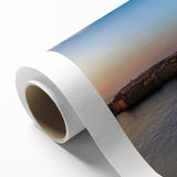 Art Deco poster of a European Malta scenery in pastel shades on rolled canvas, ideal for nursery wall art.