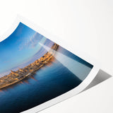 Extra large rolled print featuring line art flowers in monochrome, ideal for large living room wall art.