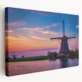 Large stretched canvas featuring a European scenery with muted earth tones, ideal for kitchen wall art.