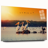 Large abstract wall art featuring a Romanian landscape in muted green and blue tones, acrylic print.