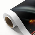 Art deco poster of Moscow skyline in pastel shades on rolled canvas, ideal for nursery wall art.