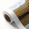 Art Deco poster of Saint Petersburg scenery in pastel shades on rolled canvas, ideal for nursery wall art.