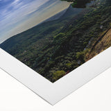 Art deco poster of Andalucia scenery in muted earth tones on rolled canvas, ideal for dining room wall art.