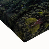 Black and white landscape art painting of Andalucia, Spain on stretched canvas, suitable for bedroom wall decor.