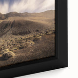 Black wall art featuring a textured, colorful abstract design on a framed canvas, ideal for large living room decor.