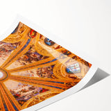 Extra large wall art featuring line art flowers in black and white, rolled print, ideal for large living room decor.