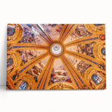 Large black and white stretched canvas of Madrid cityscape, ideal for kitchen wall art or bedroom ambiance.