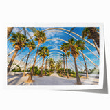 Extra large rolled print of Valencia scenery in pastel shades, ideal for art wall dining room.