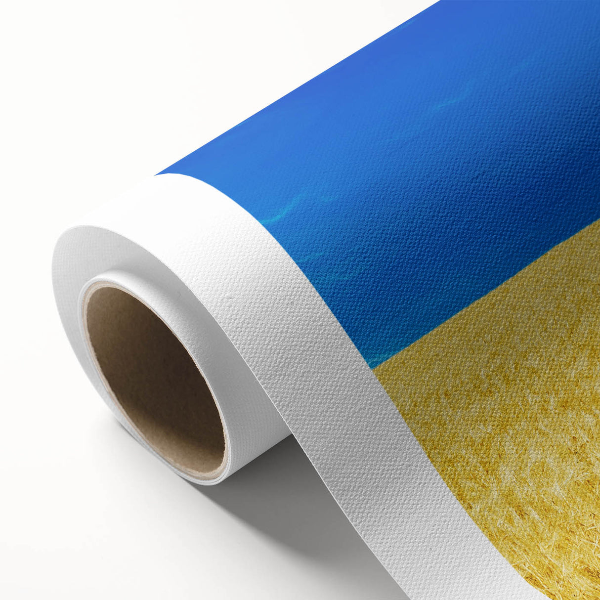 Art Deco style poster of a European scenery in pastel colors on rolled canvas, ideal for nursery wall art.