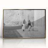 Large acrylic print of the Vatican scenery in gold tones, framed, ideal for modern art wall decor.