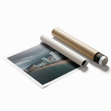 Extra large rolled print of Acapulco scenery with vibrant floral designs.
